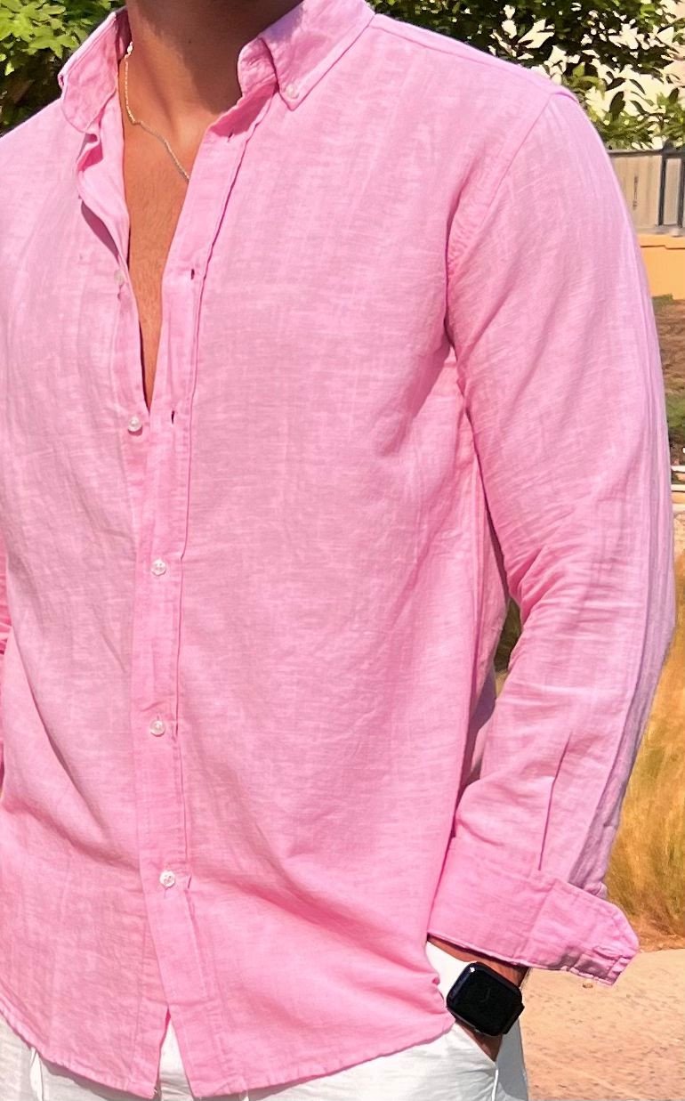 Linen Full Neck Shirt