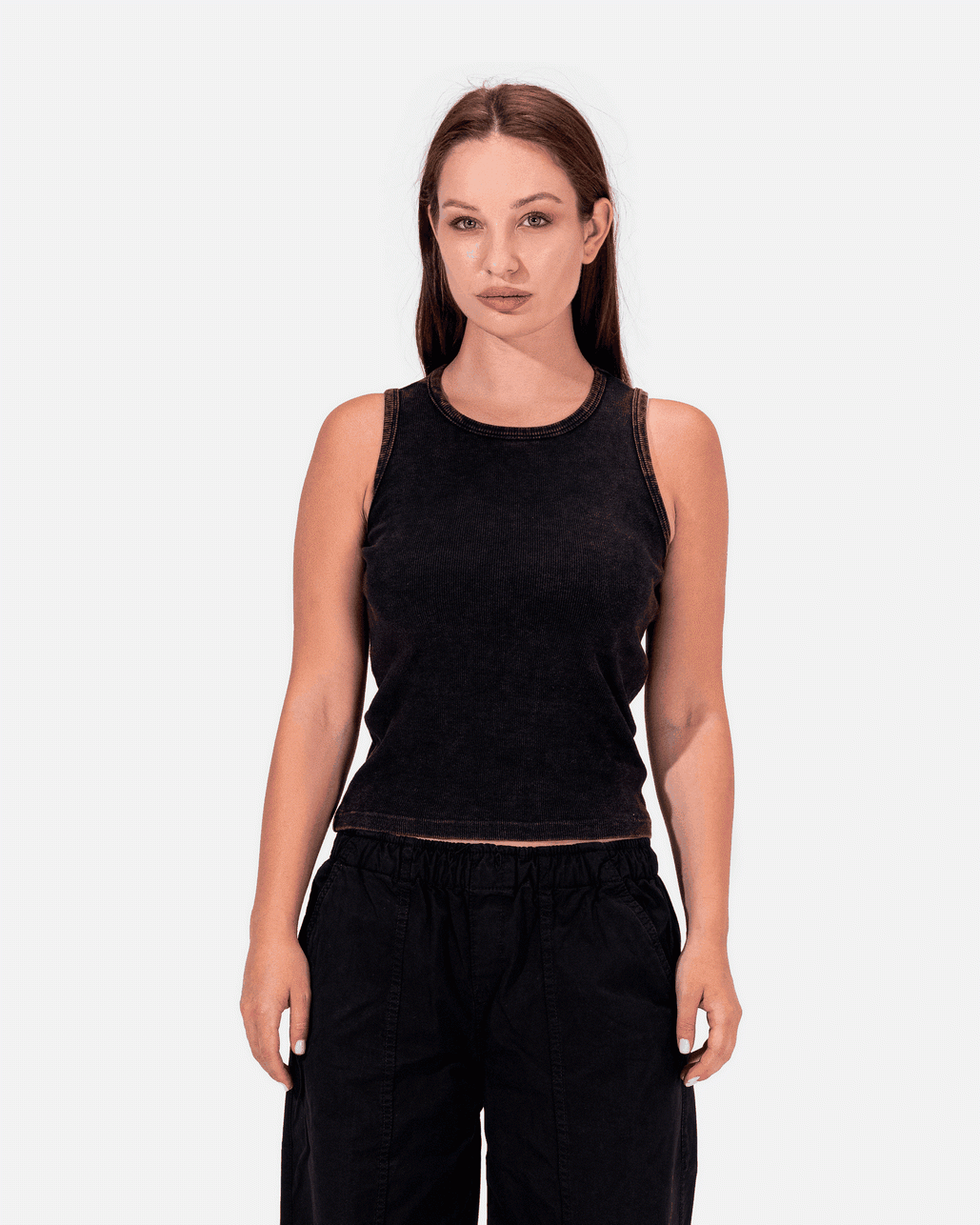 WASHED BLACK - BASICE TOPS