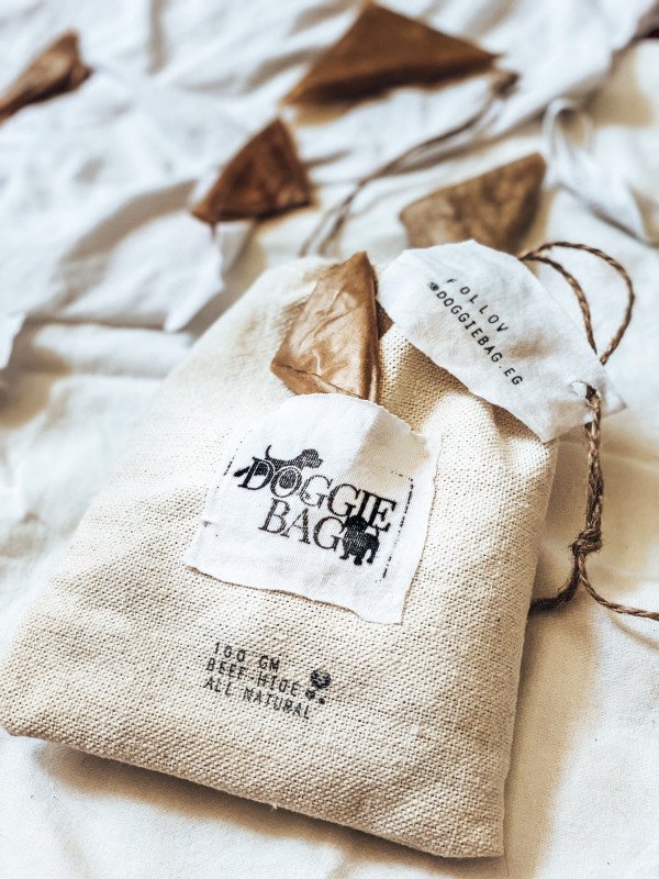 Beef-hide Raw Skin in Original Doggie Bag