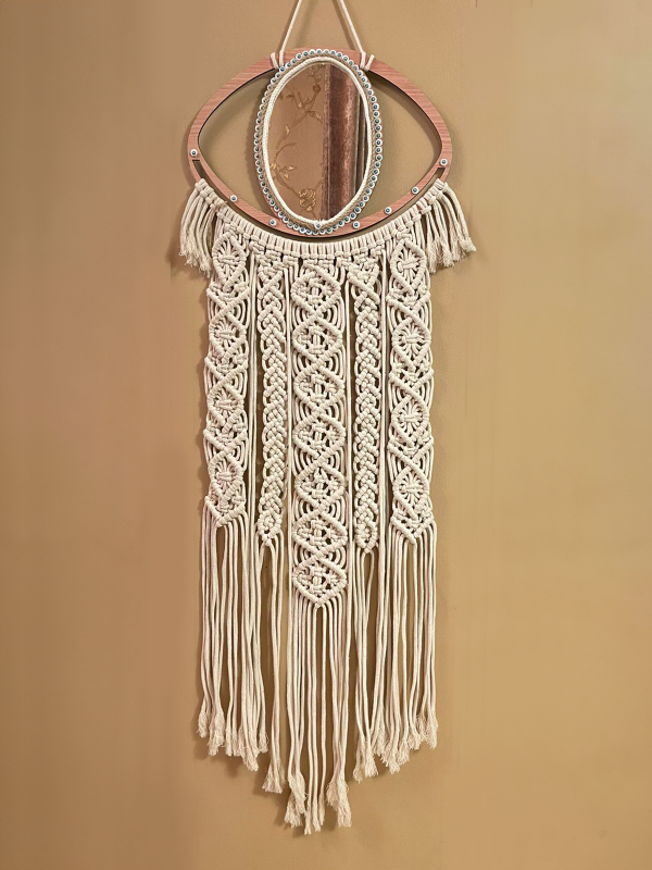 Mirror wall hanging Macrame