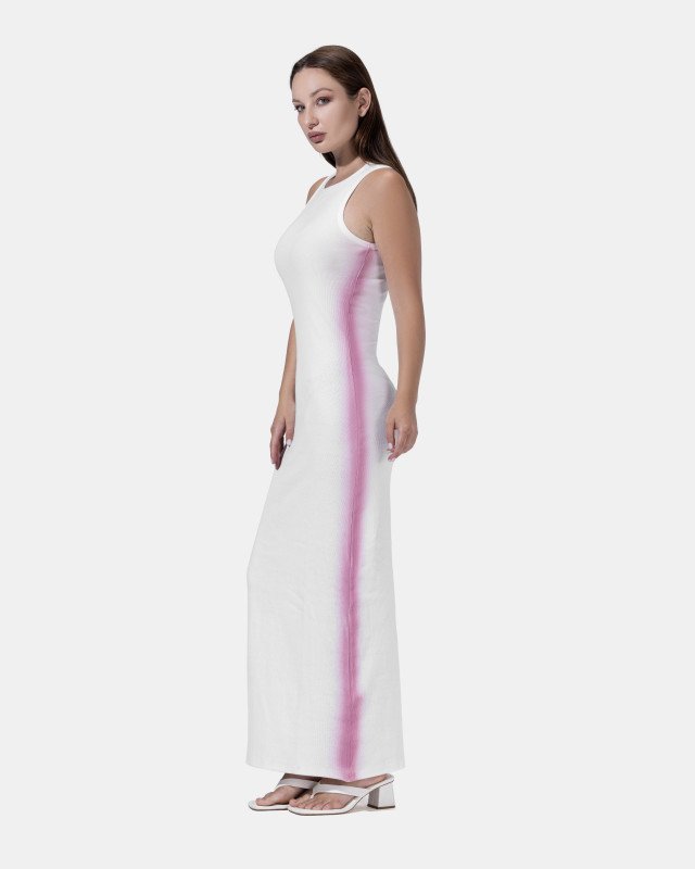 WHITE PINK_BASIC DRESS